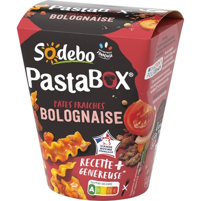 SODEBO PASTABOX 330G FUSILLI A LA BOLOGNAISE VBF