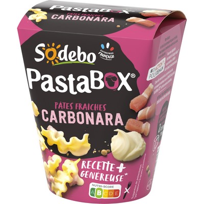 SODEBO PASTABOX 330G FUSILLI CARBONARA