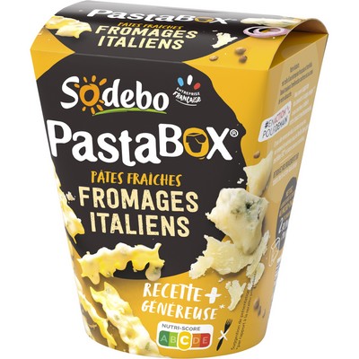 SODEBO PASTABOX 330G FUSILLI FROMAGES ITALIENS