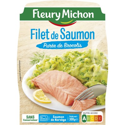 Salmon Fillet, Broccoli Purée