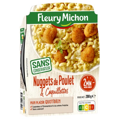 Nuggets & Pasta Shells with Emmental