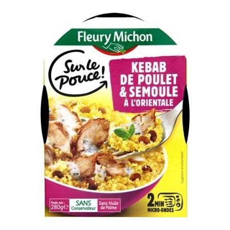 Kebab de Poulet, Semoule à l'Orientale