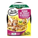 Kebab de Poulet, Semoule à l'Orientale