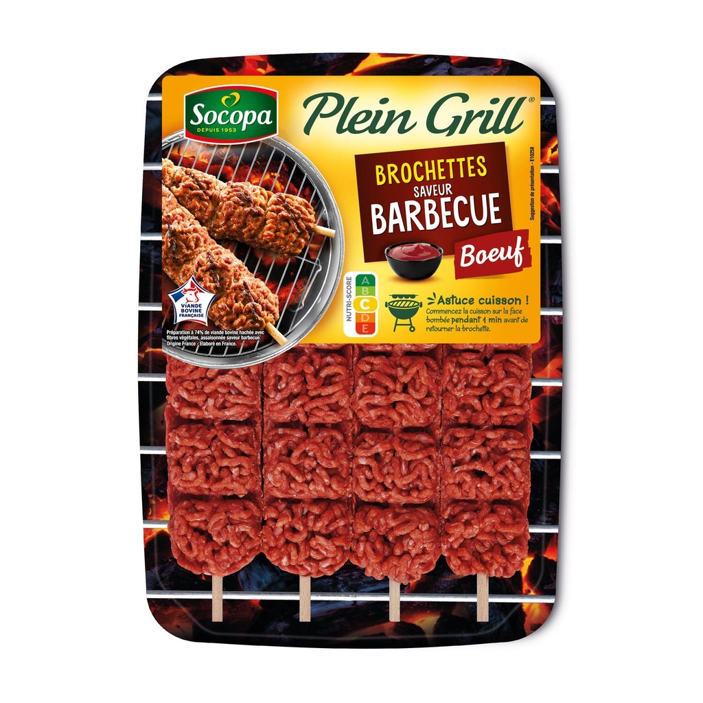 Plein Gril Beef Barbecue Skewers x4