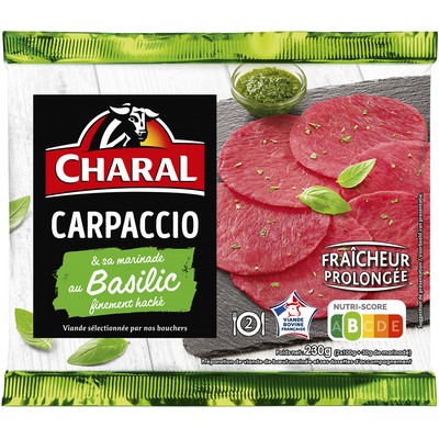 Basil Carpaccio 230g Charal
