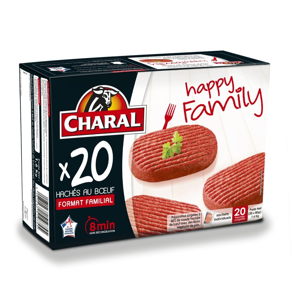 HACHE DE FAUX FILET 130GX2 VBF