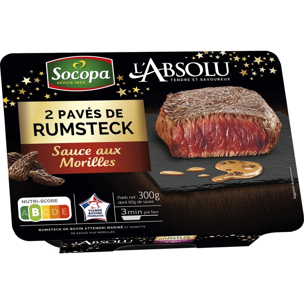 Rump Steak with Morel Mushroom Sauce 300g