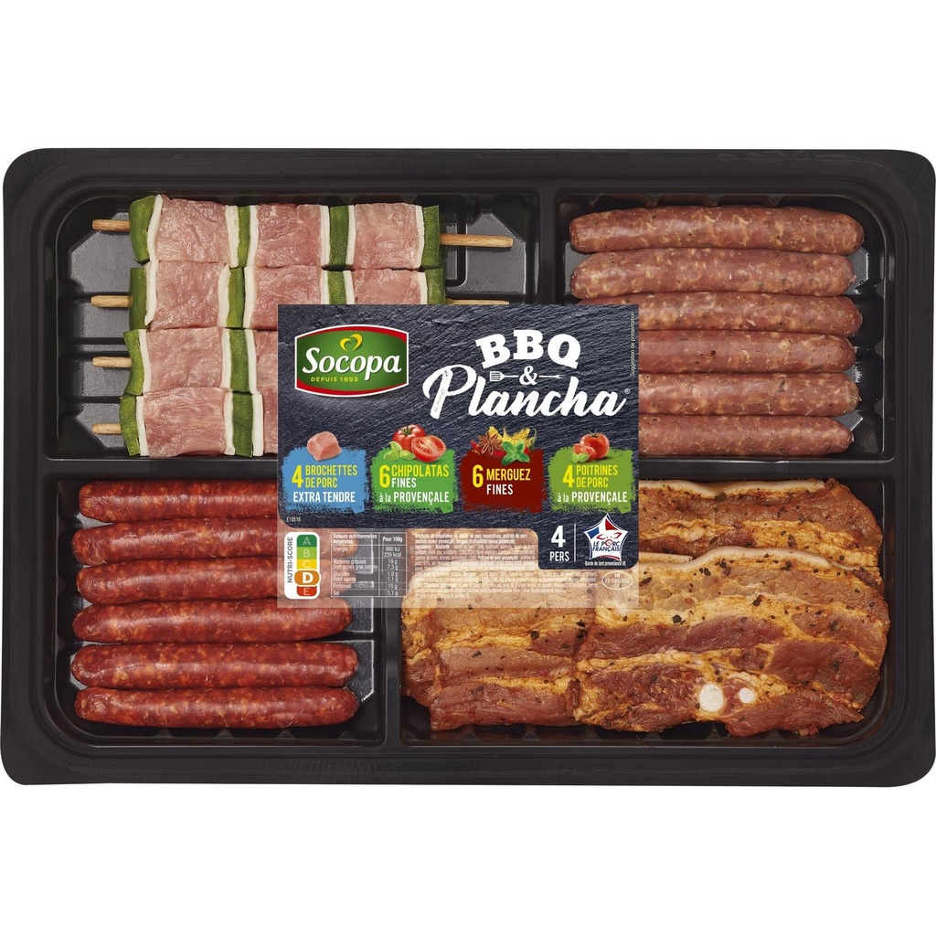 PLAT. PLANCHA PORC MEXICAIN 480G