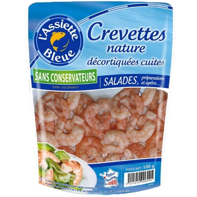 Natural Cooked Peeled Shrimp 100g