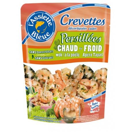 CREVETTES PERSILLEES décortiquées cuites 100g
