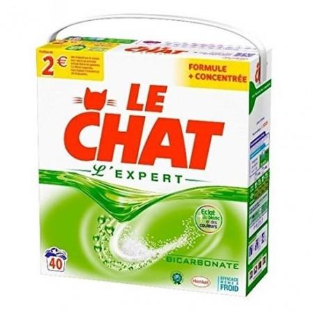 LE CHAT L'EXPERT - Lessive en poudre - Boite 2,60kg / 40 mesures