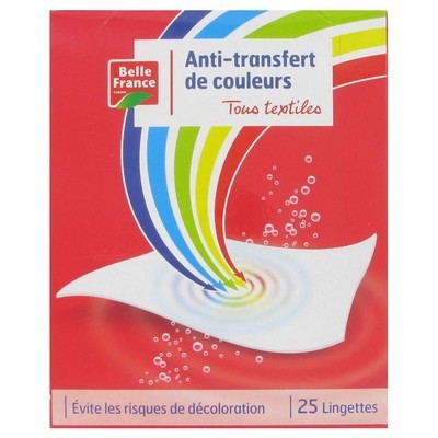Lingettes anti-transfert de couleurs