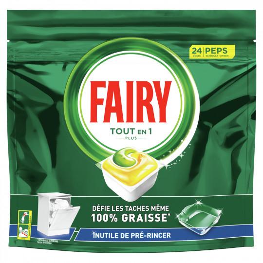 Fairy Original Tablettes Lave-vaisselle Tout En 1 Citron, 22 Capsules