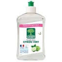 L'Arbre Vert Eco-Friendly Lime Dishwashing Liquid – Hypoallergenic – 97% Natural Origin Ingredients – 500mL