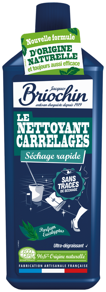 Super Nettoyant Carrelages séchage rapide 1L Jacques Briochin