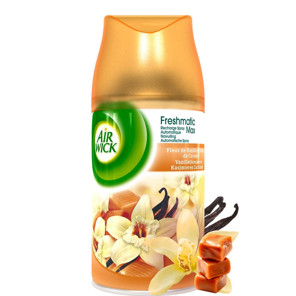 AIR WICK RECHARGE FRESHMATIC PURE FRESH VANILLE ET DELICES DE CARAMEL 250 ML