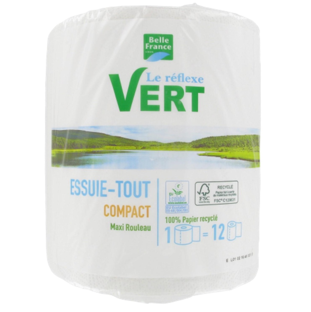 Maxi White Paper Towel Roll 1x500 2-Ply