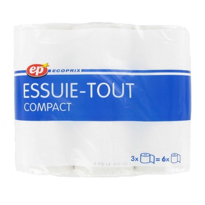 Compact Paper Towels 3=6 Rolls - Wrapped