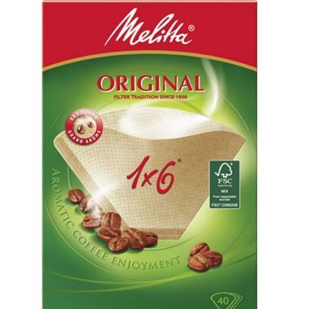 MELITTA  FILTRES A CAFE ORIGINAL BRUN 1X6/40