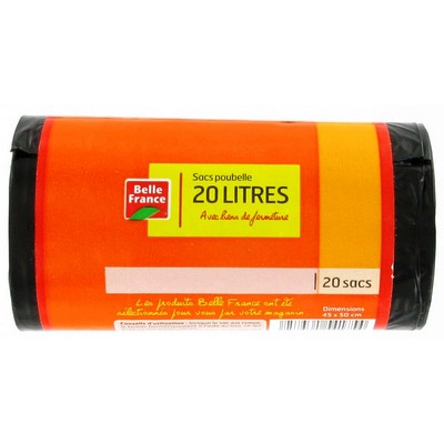 BAG OF 20 DUSTBIN BAGS 20L BF