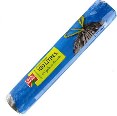 100L Trash Bags with Drawstring