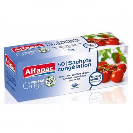40 Freezer Bags with Ties Alfapac