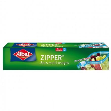 Sacs multi-usages Zipper Fermeture à curseur Moyen Modèle 3L x8 ALBAL