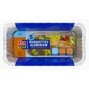 Stackable Deep Aluminium Trays 1L x5