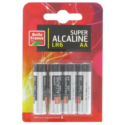 BELLE France SUPER ALKALINE LR6x4