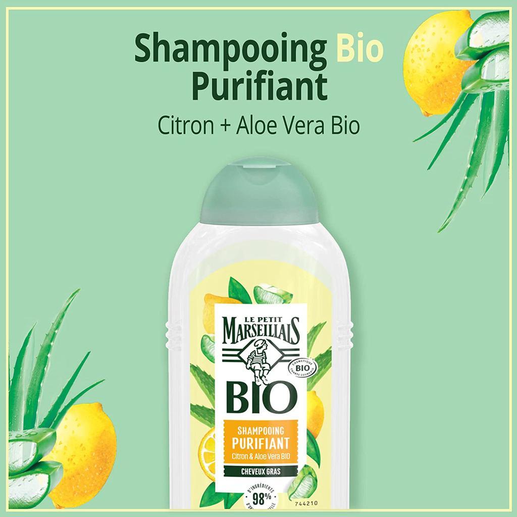 PETIT MARSEILLAIS ORGANIC PURIFYING LEMON SHAMPOO 240ML