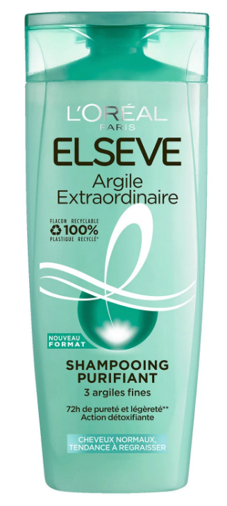 L'OREAL PARIS ELSEVE HAIRCARE ELSEVE CLAY  HA MOISTURE REGULAR SHAMPOOING 300ML