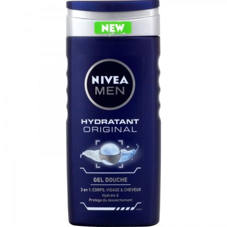 Gel Douche Homme Peaux sèches 3 en 1 Protect & Care NIVEA MEN le facon de 250ml