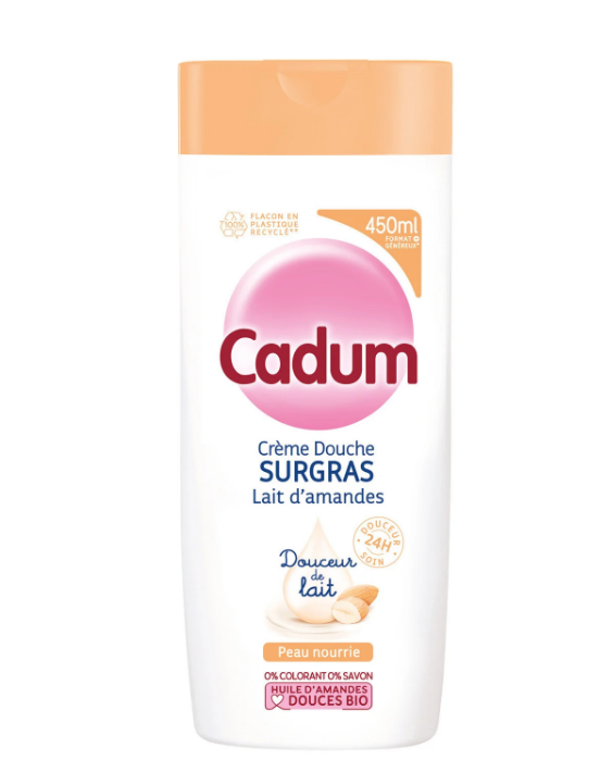 Cadum Shower Gel 450ml Milky Almond