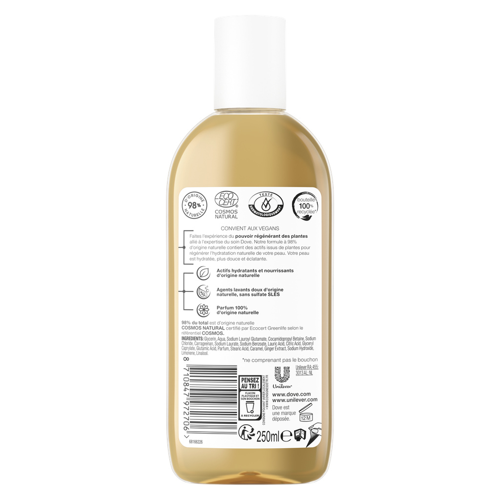 Dove Gel Douche Pouvoir des Plantes Gingembre 250ml