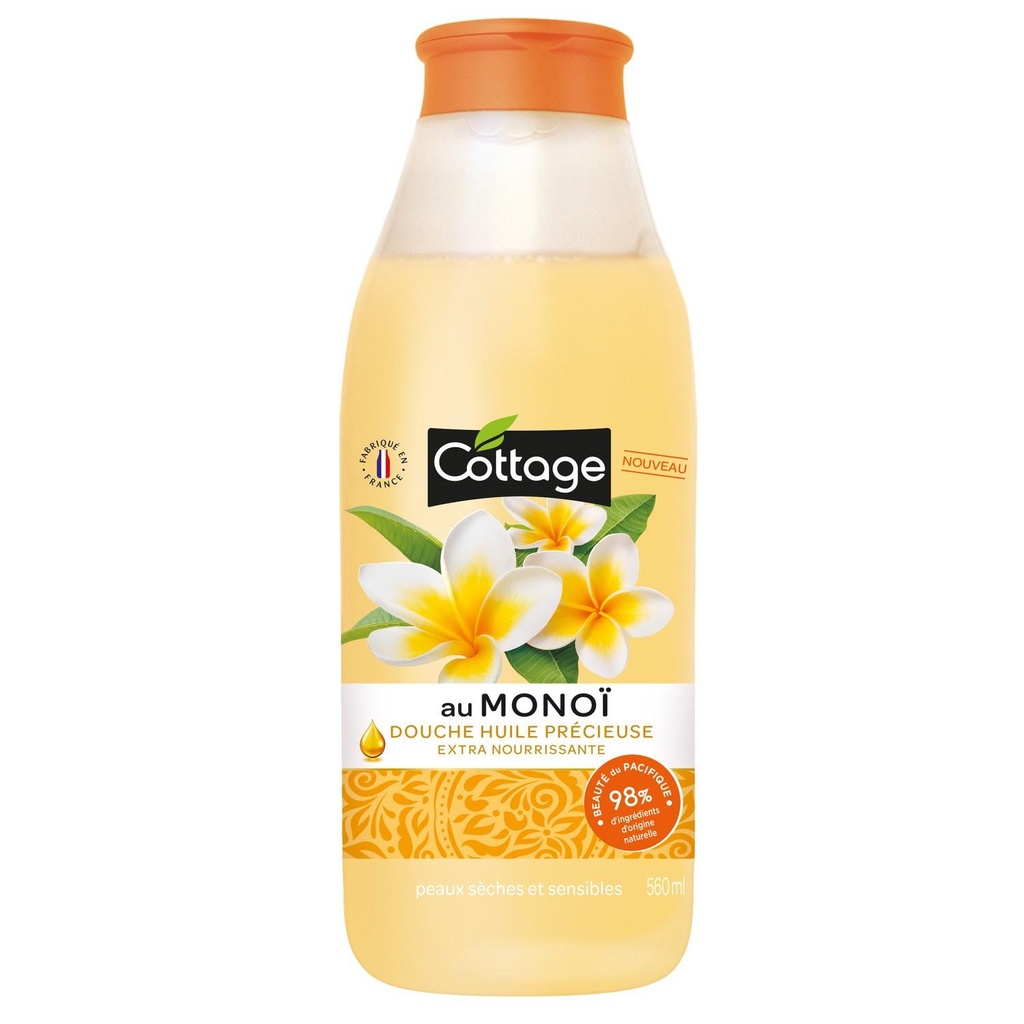 Extra Nourishing Monoi Oil Shower Gel 97% Natural Origin Ingredients 560 ml