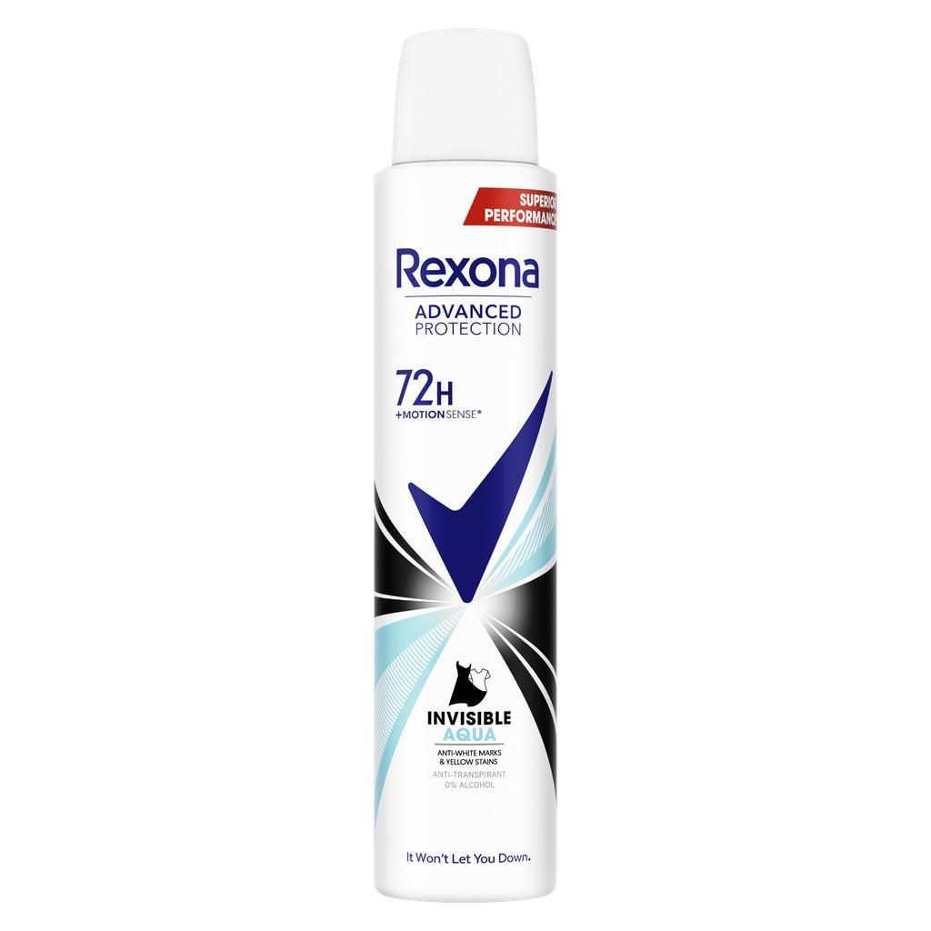 Rexona Advanced Protection Déodorant Spray Anti-Transpirant Invisible Aqua 200 ml