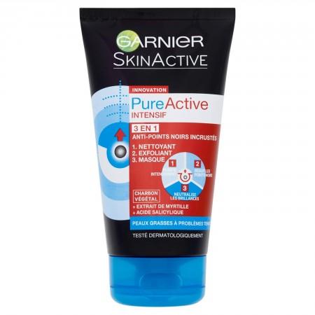 SkinActive Pure Active 3-in-1 Charcoal Tube 150ml