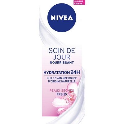 NIVEA Nourishing 24h Day Face Cream for Dry Skin 50ml Tube