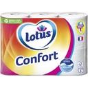 Papier toilette Lotus Confort Blanc x6