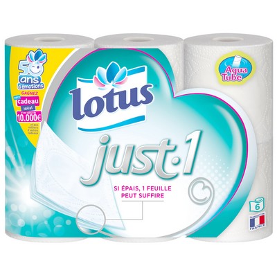 Lotus Just1 Toilet Paper x6