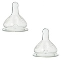 2 tétines silicone base large 3 VITESSES +6m Lait Infantile