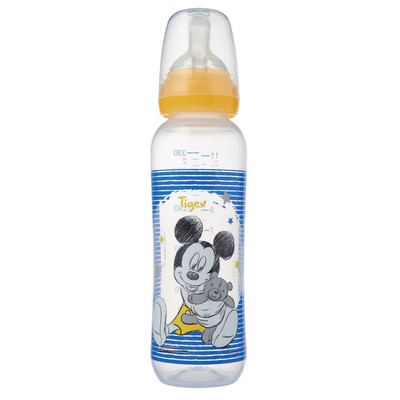 AIR CONTROL Narrow Neck Baby Bottle 330ml +6m Infant Milk MICKEY