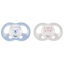 3 Sucettes Jour / Nuit NEW REVERSIBLE Silicone 18-36m Mixte
