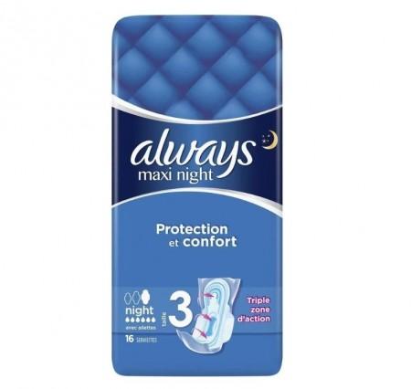 Always Maxi Night Sanitary Towels 16CT