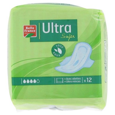 BELLE FRANCE Flat Panty Liners x30