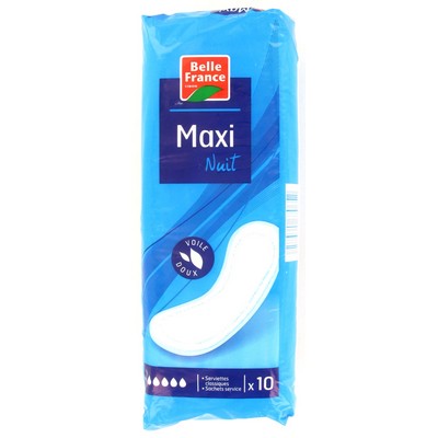BELLE FRANCE serviette maxi Nuit x 12