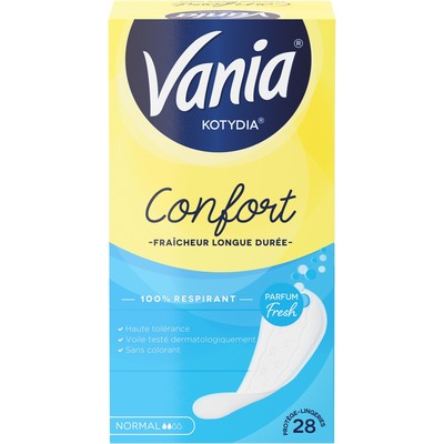 Vania KOTYDIA COMFORT + NORMAL FRESH PANTY LINERS X28