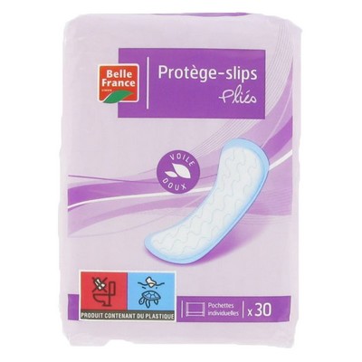 BELLE FRANCE Fluff Folded Panty Liners x30