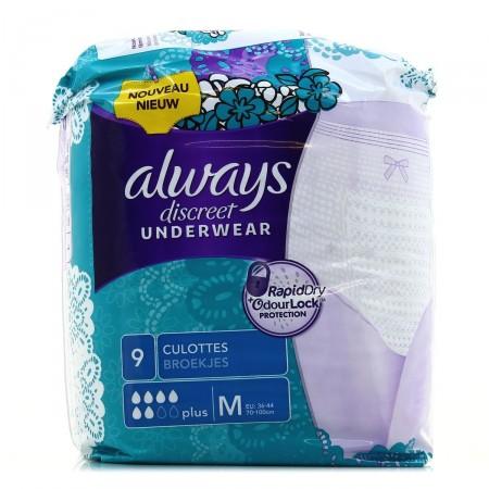 ALWAYS DISCREET 10 Underwear Size M