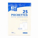 OXFORD Pack of 25 Self-Adhesive Envelopes 16.2x22.9cm Blond Kraft Paper 90gsm